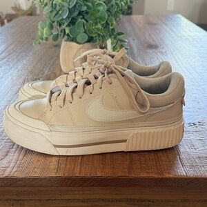 Nike Beige Low-Top Sneakers